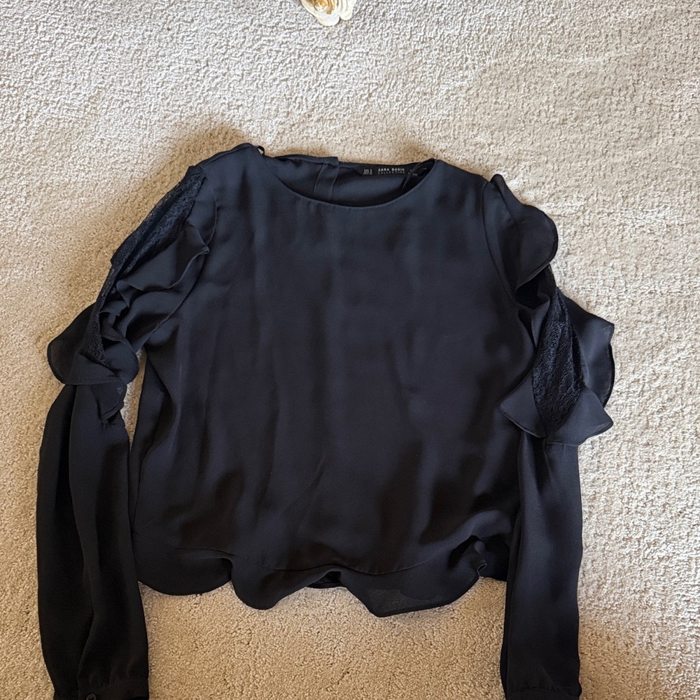 Zara Elegant Black Women's Top